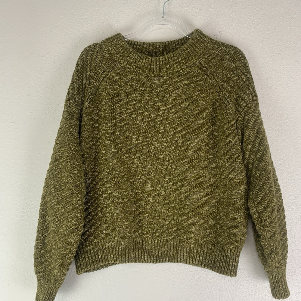 Universal Thread Sweater Womens Large Ribbed‎ Olive Green Forest Goblin Pullover